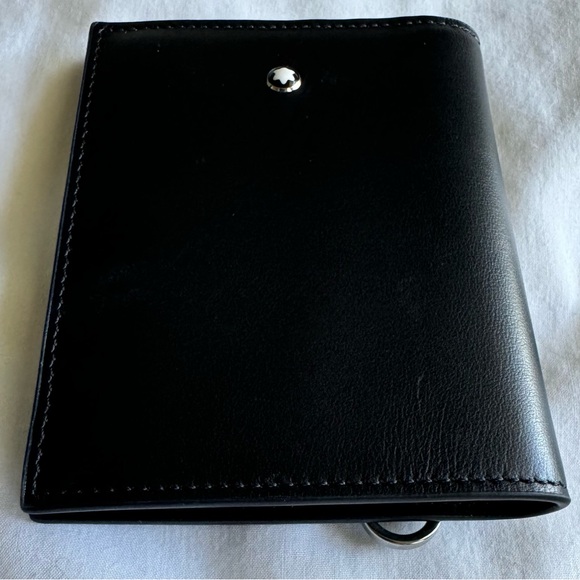 Montblanc Black Leather Meister Wallet 6cc with Iconic Emblem, 100% Genuine, NWT - Picture 8 of 12